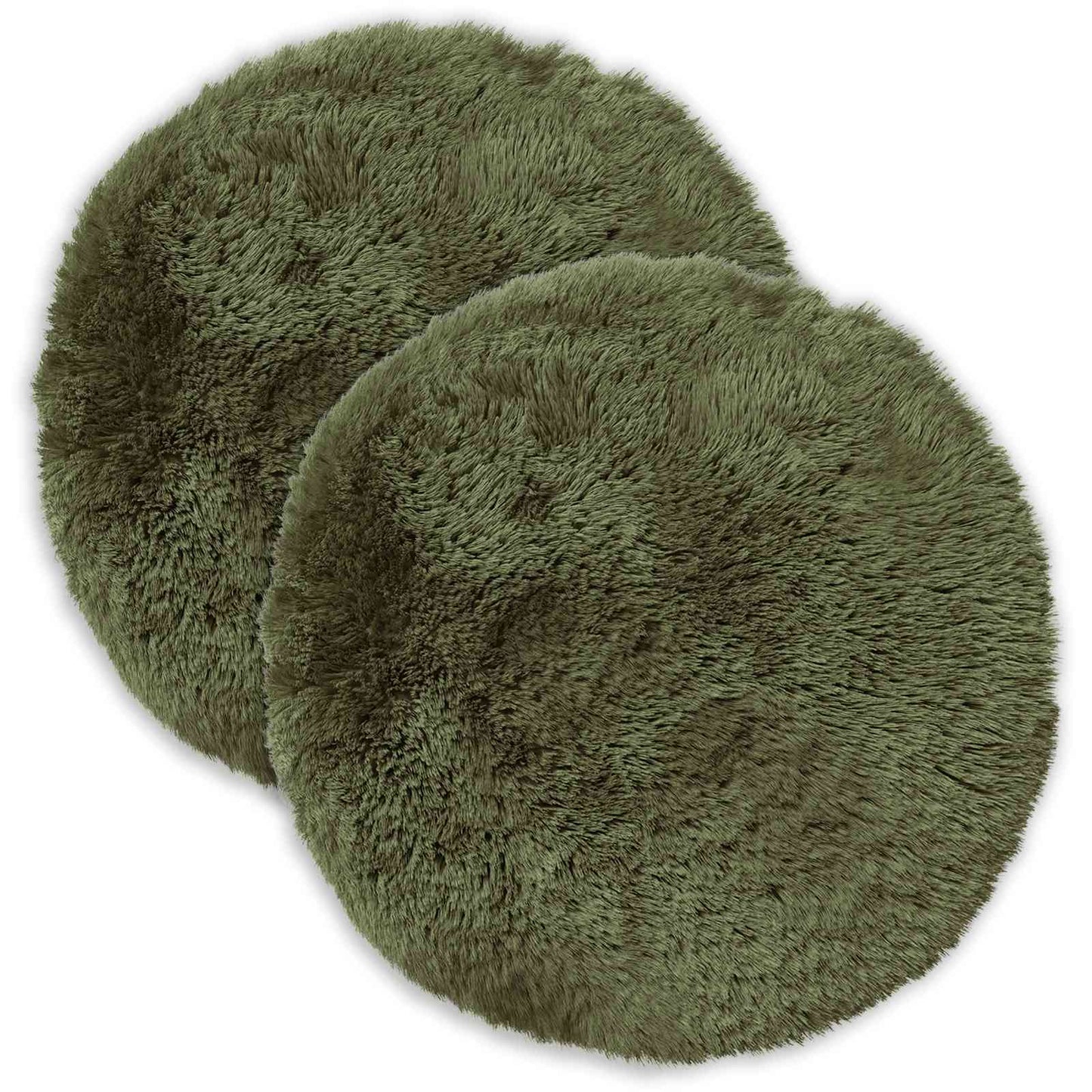 Kussensloop 2 pcs HEERLEN Groen Ø 30 cm PV Fleece