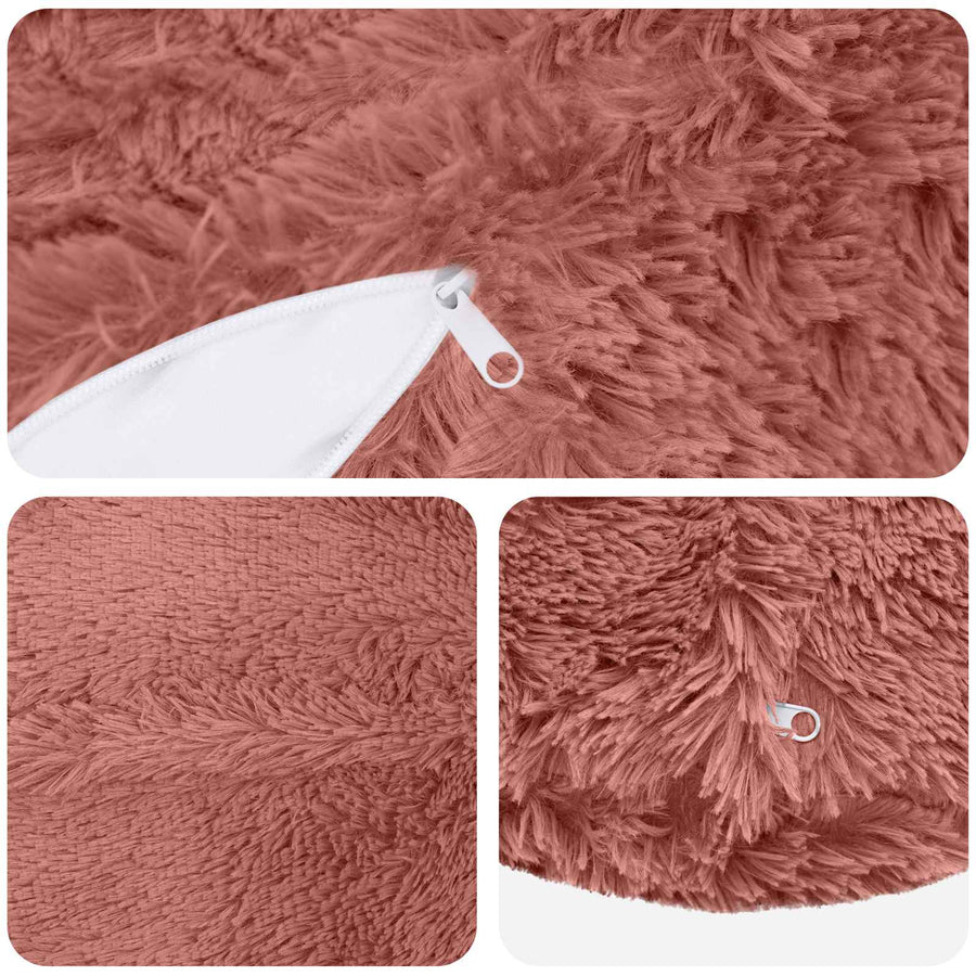 Kussensloop 6 pcs HEERLEN Roze Ø 30 cm PV Fleece
