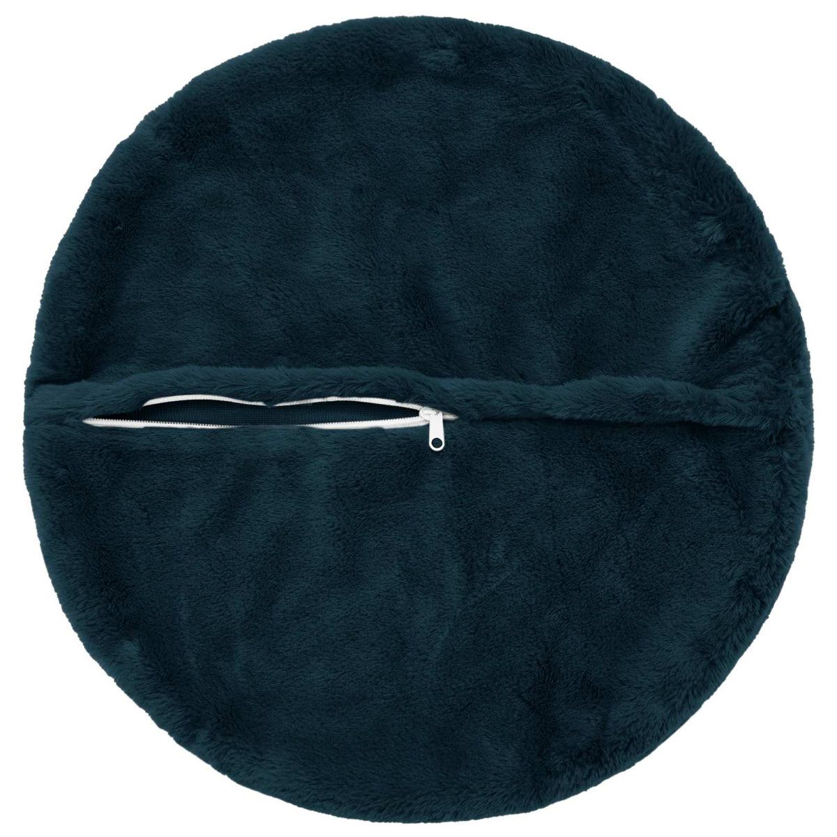 Kussensloop 6 st HEERLEN Marineblauw Ø 30 cm Nep Konijnenbont