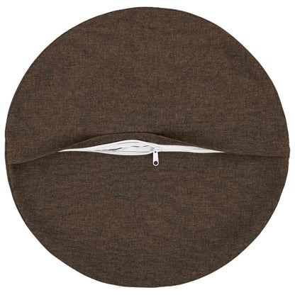 Kussensloop 2 st HEERLEN Taupe Ø 40 cm Stof