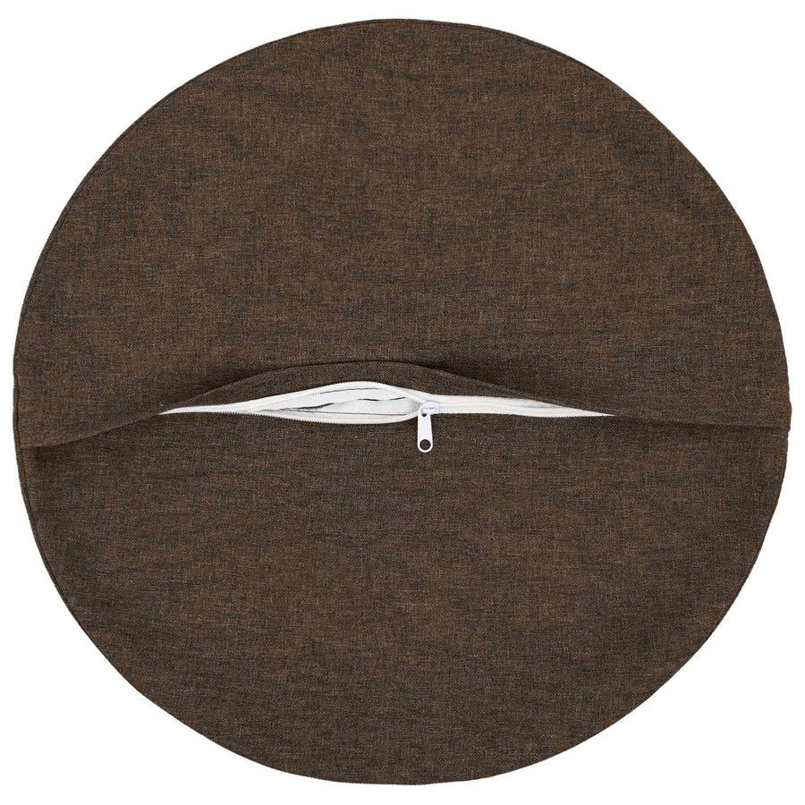 Kussensloop 2 st HEERLEN Taupe Ø 40 cm Stof