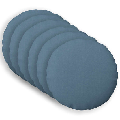 Kussensloop 6 st HEERLEN Jeans Blauw Ø 40 cm Stof