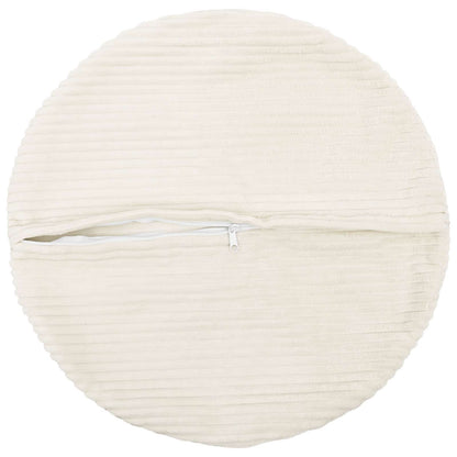 Kussensloop 2 pcs HEERLEN Crèmekleurig Ø 40 cm corduroy