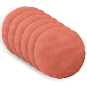 Kussenhoes 6 stuks 40 cm corduroy rood-oranje