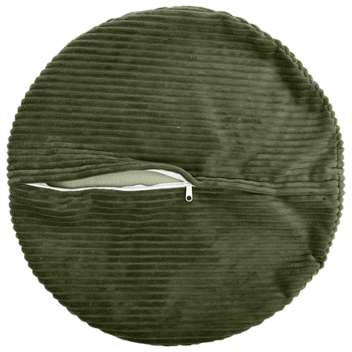 Kussensloop 2 pcs HEERLEN Groen Ø 40 cm corduroy