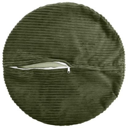 Kussensloop 2 pcs HEERLEN Groen Ø 40 cm corduroy