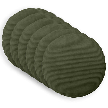 Kussensloop 6 pcs HEERLEN Groen Ø 40 cm corduroy