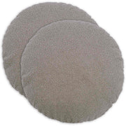 Kussensloop 2 stuks Ø 40 cm lichtgrijs bouclé