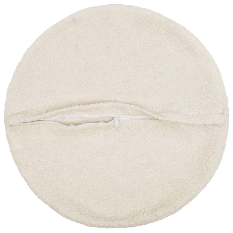 Kussensloop 2 pcs HEERLEN Crèmekleurig Ø 40 cm Bouclé