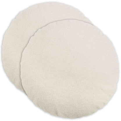 Kussensloop 2 pcs HEERLEN Crèmekleurig Ø 40 cm Bouclé