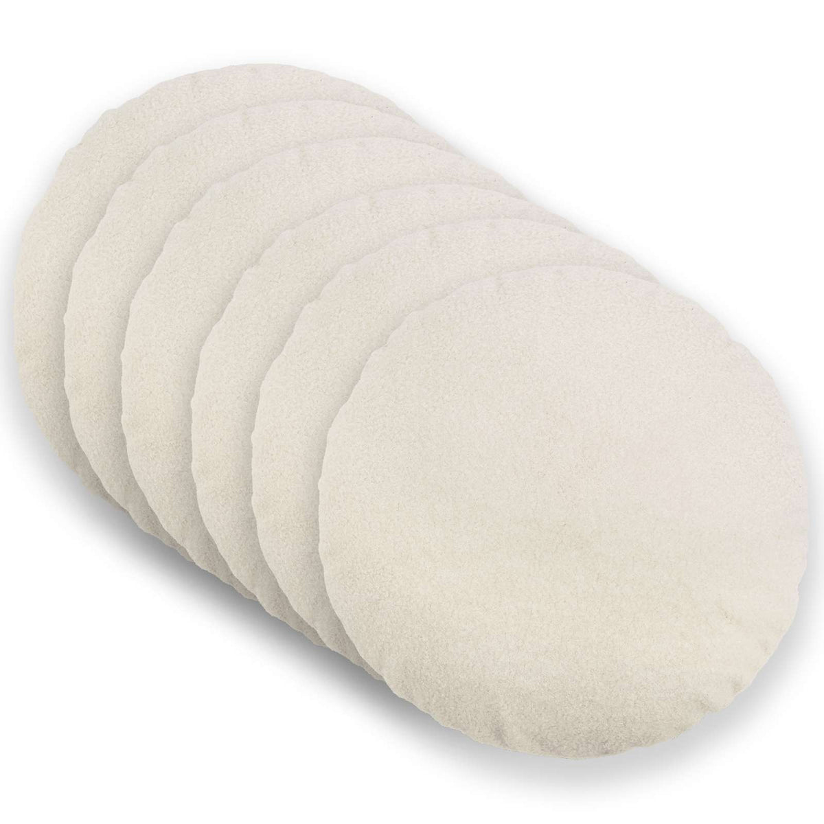 Kussensloop 6 pcs HEERLEN Crèmekleurig Ø 40 cm Bouclé