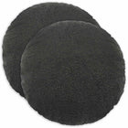 Kussenhoes 2 stuks 40 cm bouclé donkergrijs