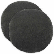 Kussenhoes 2 stuks 40 cm bouclé donkergrijs