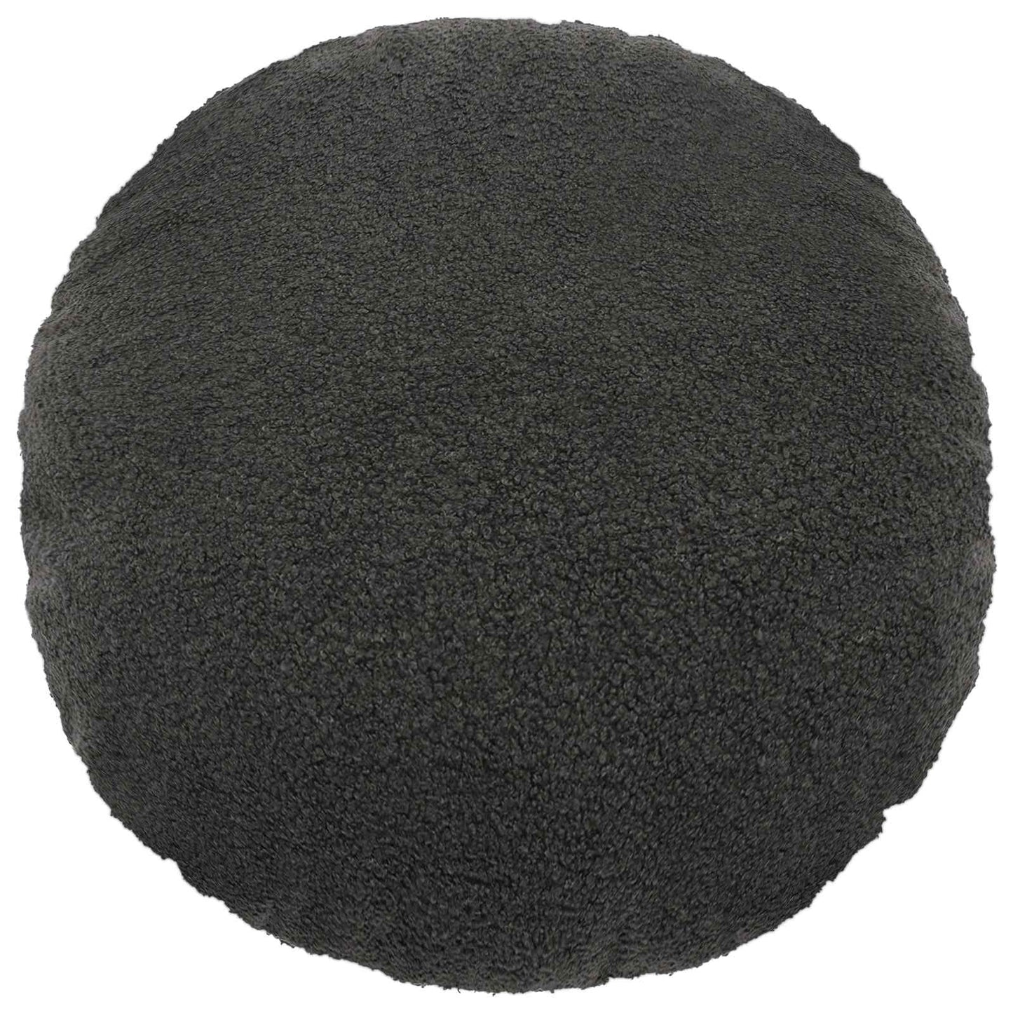Kussensloop 2 pcs HEERLEN Donkergrijs Ø 40 cm Bouclé