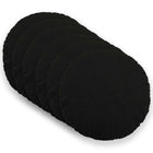 Kussensloop rond 40 cm bouclé zwart 6 stuks