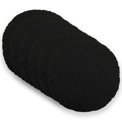 Kussensloop 6 pcs HEERLEN Zwart Ø 40 cm Bouclé