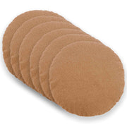 Kussensloop rond Ø 40 cm bouclé beige set van 6
