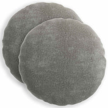 Kussensloop 2 st HEERLEN Donkergrijs Ø 40 cm Chenille Stof