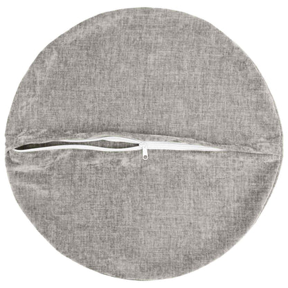 Kussensloop 2 st HEERLEN Lichtgrijs Ø 40 cm Chenille Stof