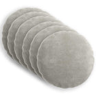 Kussensloop 40 cm lichtgrijs chenille stof 6 stuks
