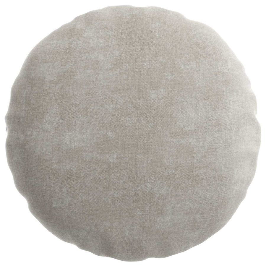 Kussensloop 6 st HEERLEN Lichtgrijs Ø 40 cm Chenille Stof