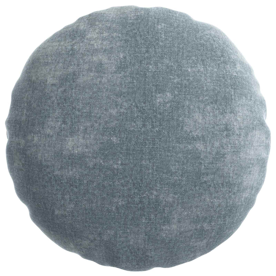 Kussensloop 6 st HEERLEN Lichtblauw Ø 40 cm Chenille Stof
