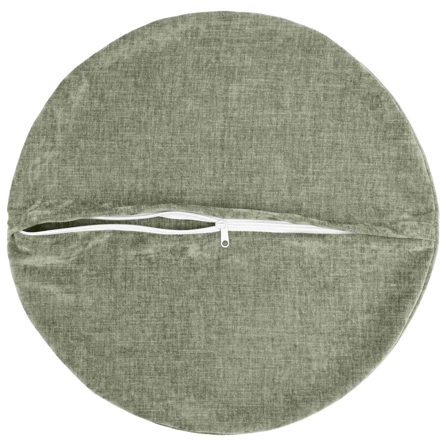 Kussensloop 2 st HEERLEN Groen Ø 40 cm Chenille Stof
