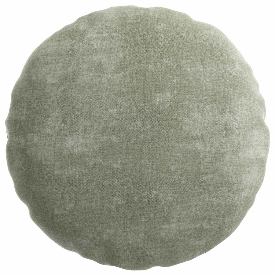 Kussensloop 2 st HEERLEN Groen Ø 40 cm Chenille Stof