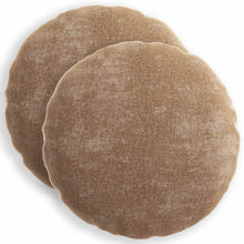 Kussensloop 2 st HEERLEN Bruin Ø 40 cm Chenille Stof
