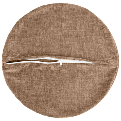 Kussensloop 6 st HEERLEN Bruin Ø 40 cm Chenille Stof