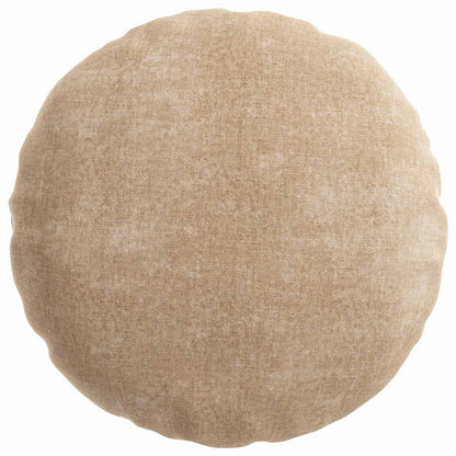 Kussensloop 2 st HEERLEN Taupe Ø 40 cm Chenille Stof
