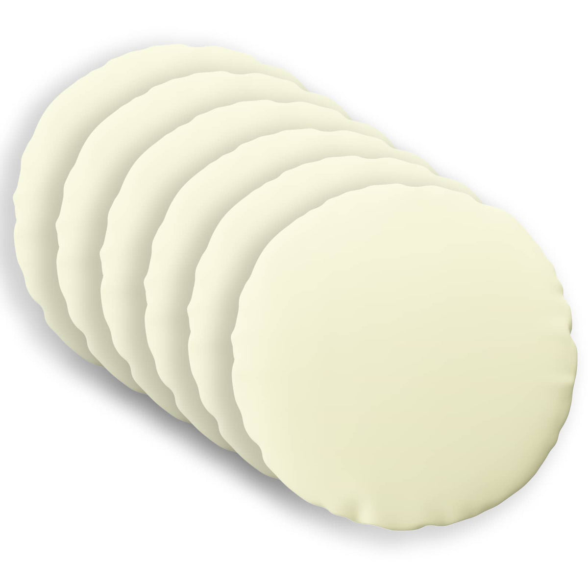 Kussensloop 6 pcs HEERLEN Crèmekleurig Ø 40 cm Polyester