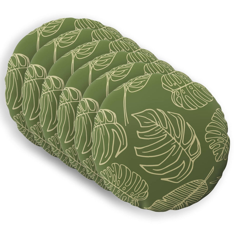 Kussensloop 6 pcs HEERLEN Bladontwerp Ø 40 cm Polyester