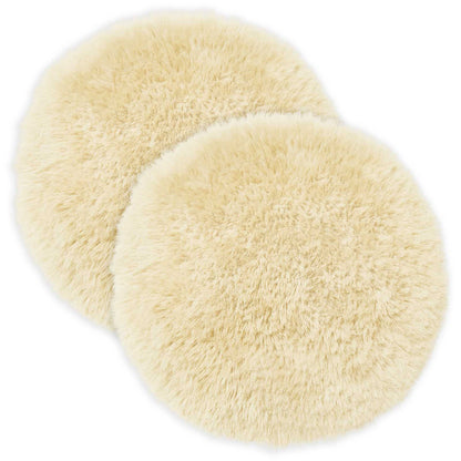 Kussensloop 2 pcs HEERLEN Crèmekleurig Ø 40 cm PV Fleece