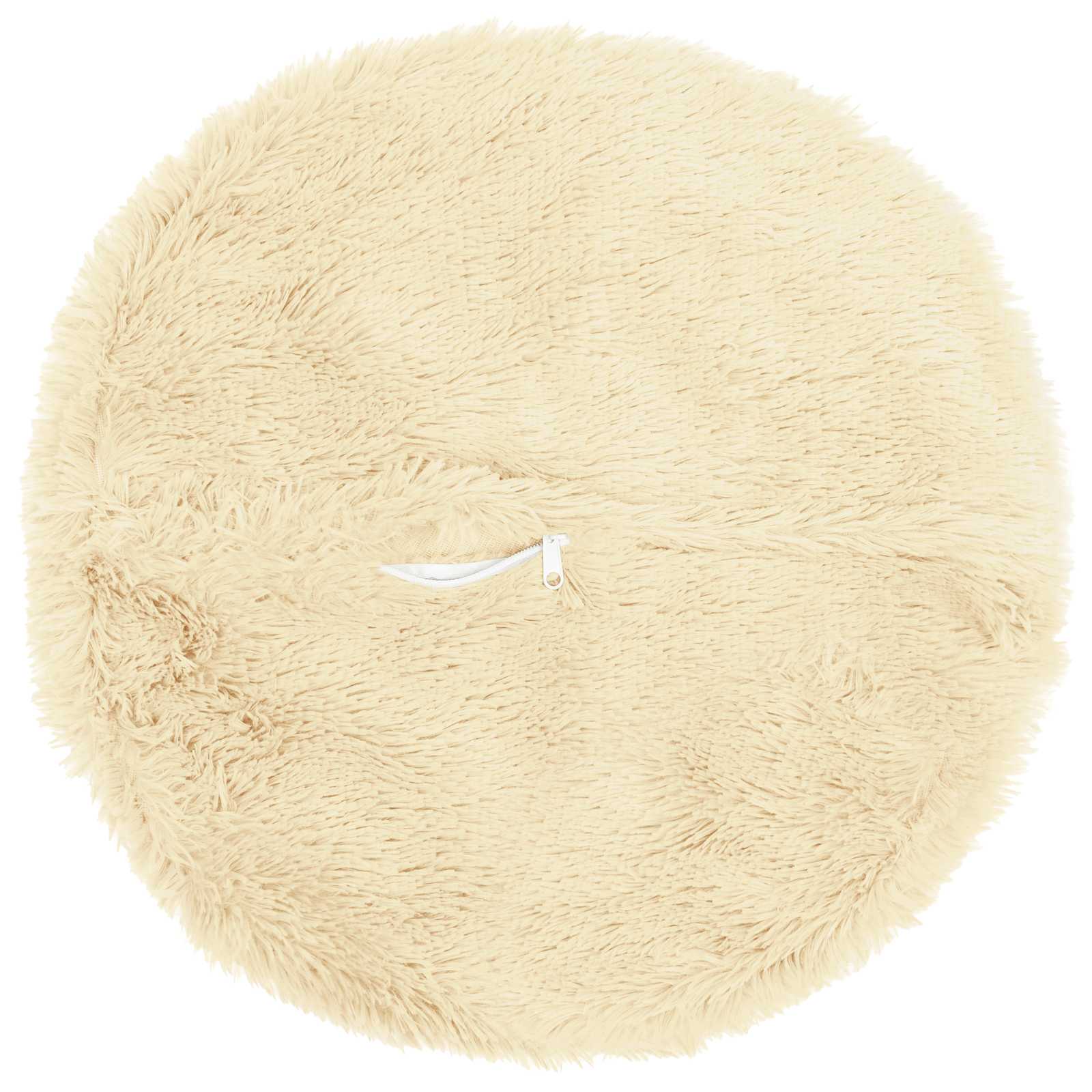 Kussensloop 6 pcs HEERLEN Crèmekleurig Ø 40 cm PV Fleece