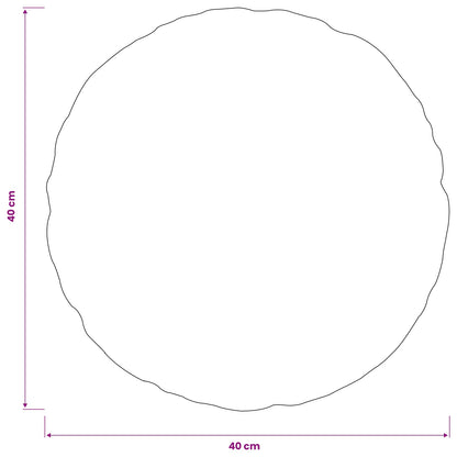 Kussensloop 6 pcs HEERLEN Crèmekleurig Ø 40 cm PV Fleece