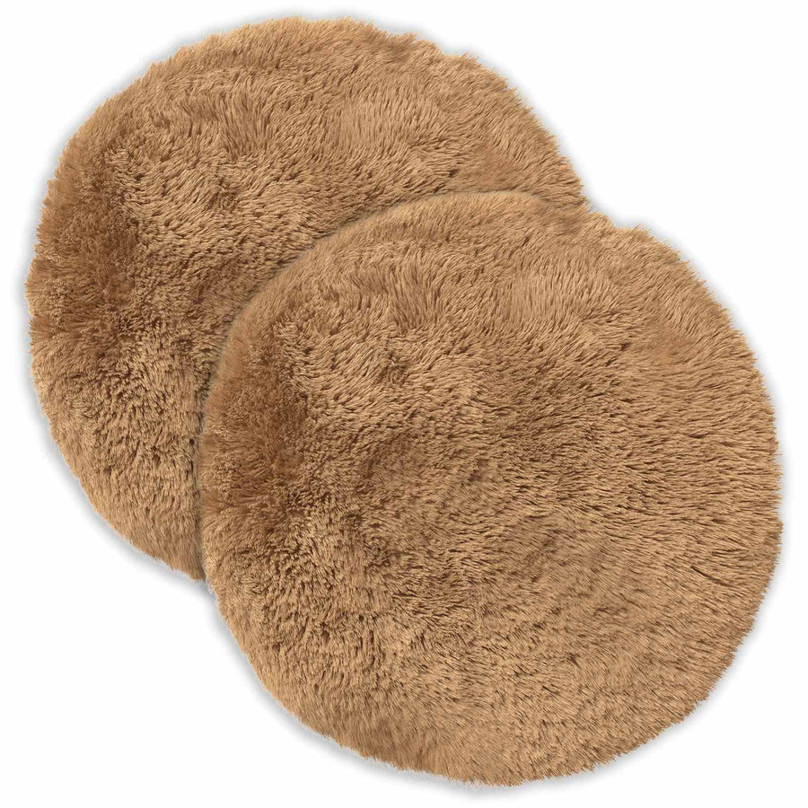 Kussensloop 2 pcs HEERLEN Taupe Ø 40 cm PV Fleece