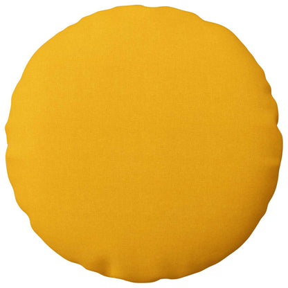 Kussensloop 2 st HEERLEN Lichtgeel Ø 50 cm Stof