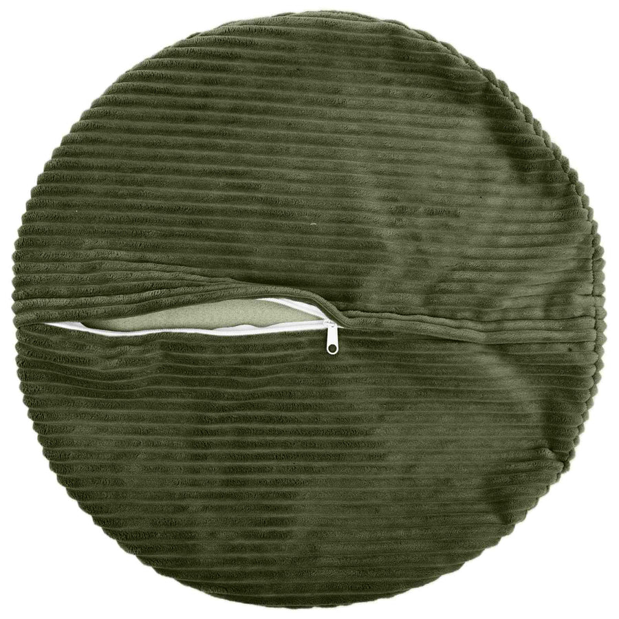 Kussensloop 2 pcs HEERLEN Groen Ø 50 cm corduroy