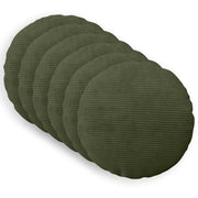 Kussenslopen 6 stuks groen Ø 50 cm corduroy