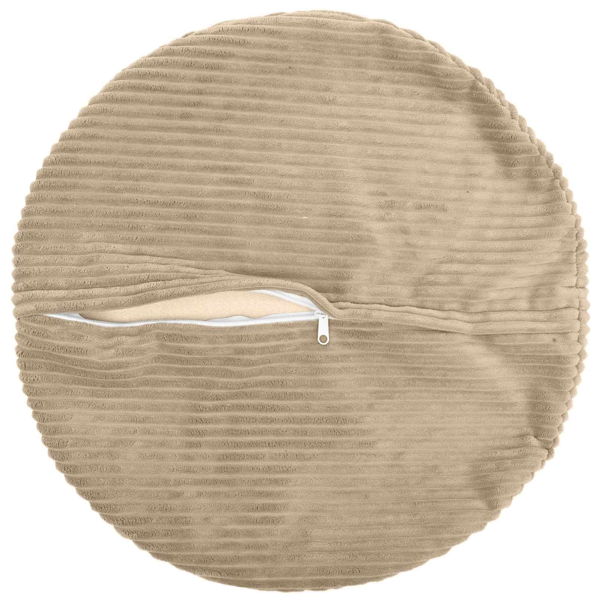 Kussensloop 2 pcs HEERLEN Taupe Ø 50 cm corduroy