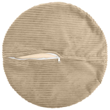 Kussensloop 2 pcs HEERLEN Taupe Ø 50 cm corduroy