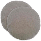 Kussensloop rond lichtgrijs bouclé Ø 50 cm 2 stuks