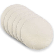 Kussensloop rond 6 stuks crèmekleurig Ø 50 cm bouclé