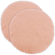 Kussensloop rond 50 cm roze bouclé (2 stuks)