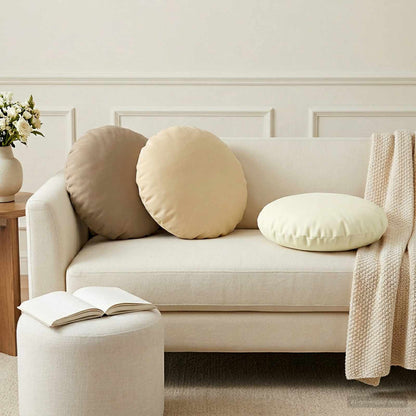 Kussensloop 6 pcs HEERLEN Beige Ø 50 cm Polyester