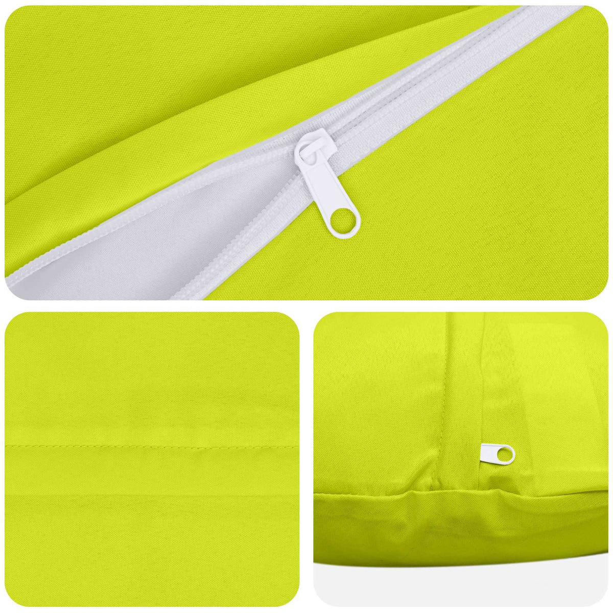 Kussensloop 2 pcs HEERLEN Helder groen Ø 50 cm Polyester