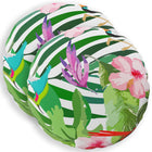 Kussensloop rond 50 cm zwart polyester 2 stuks