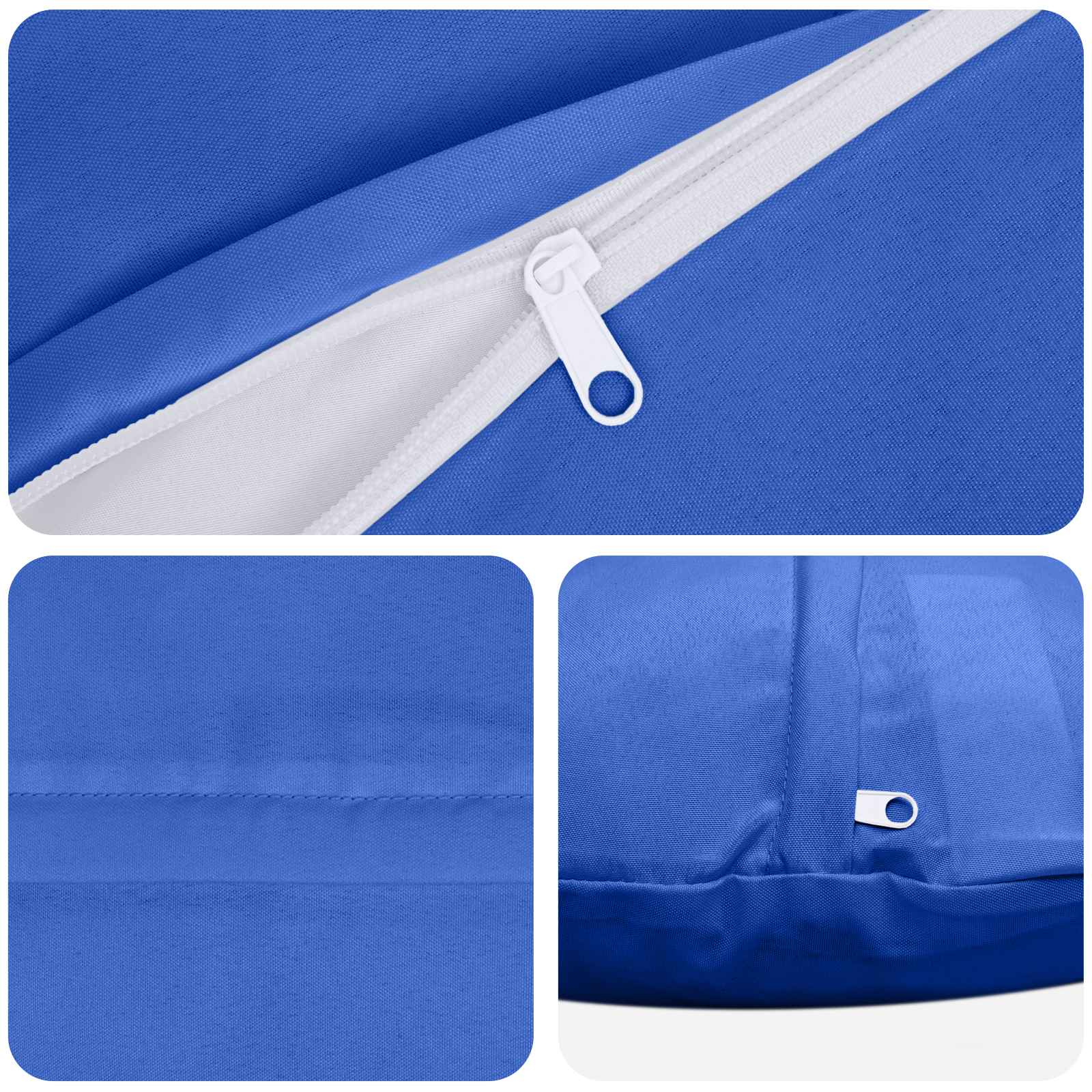 Kussensloop 2 pcs HEERLEN Koninklijk Blauw Ø 50 cm Polyester