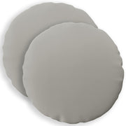 Kussenhoes set 2 stuks Ø 50 cm grijs polyester